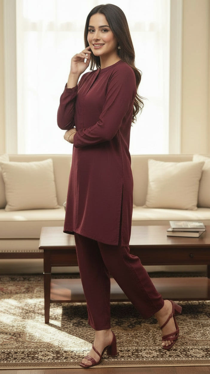 MAROON CO-ORD SET
