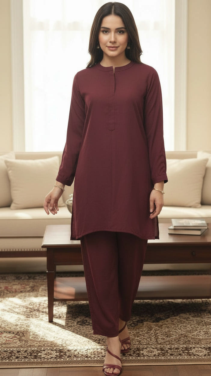 MAROON CO-ORD SET